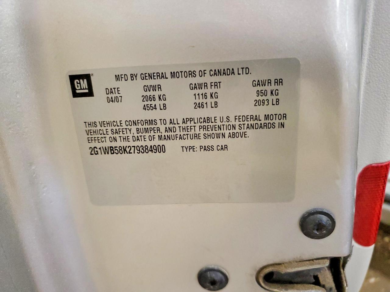 2007 CHEVROLET IMPALA