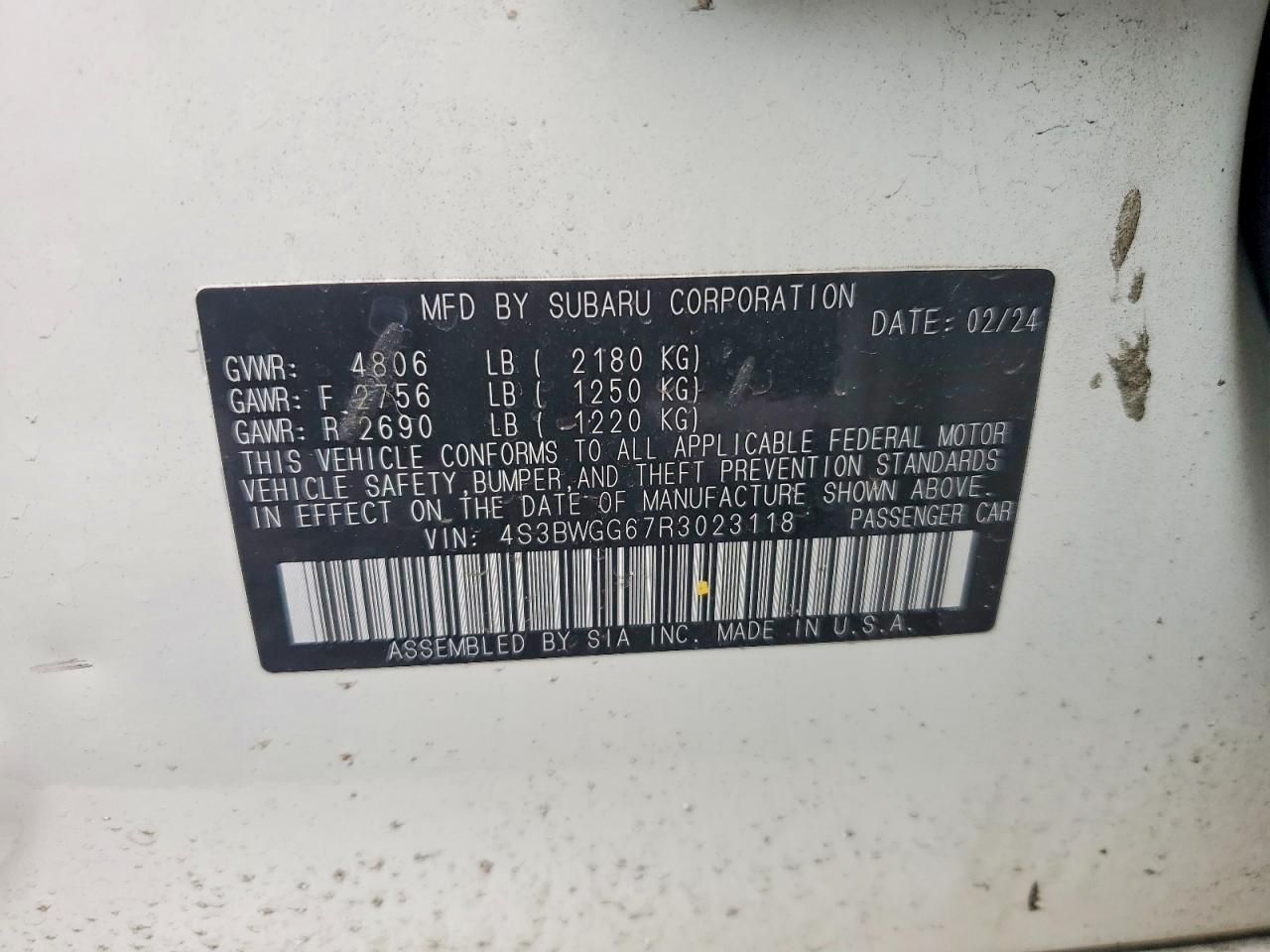 2024 SUBARU Legacy