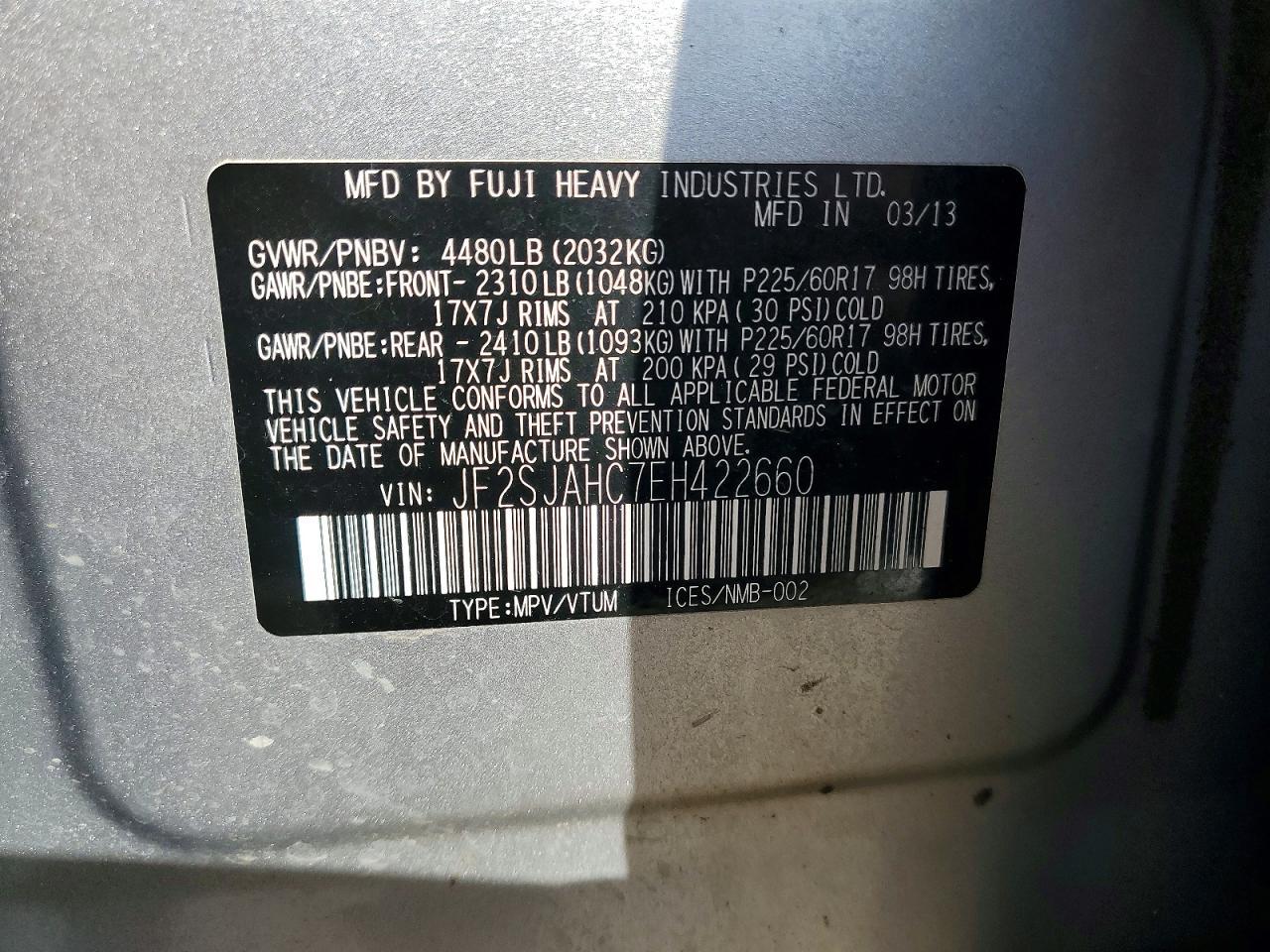 2014 SUBARU FORESTER