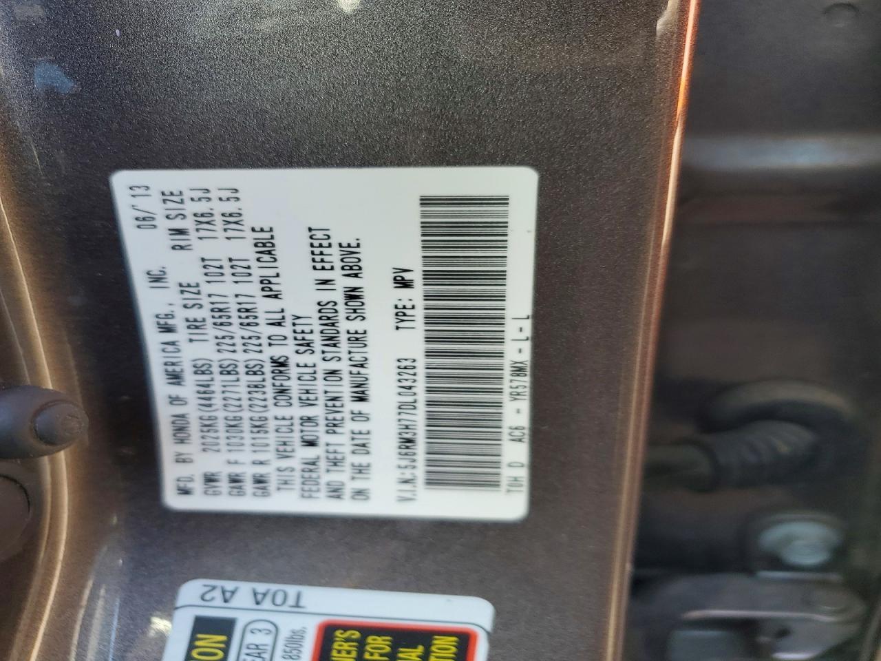 2013 HONDA CR-V