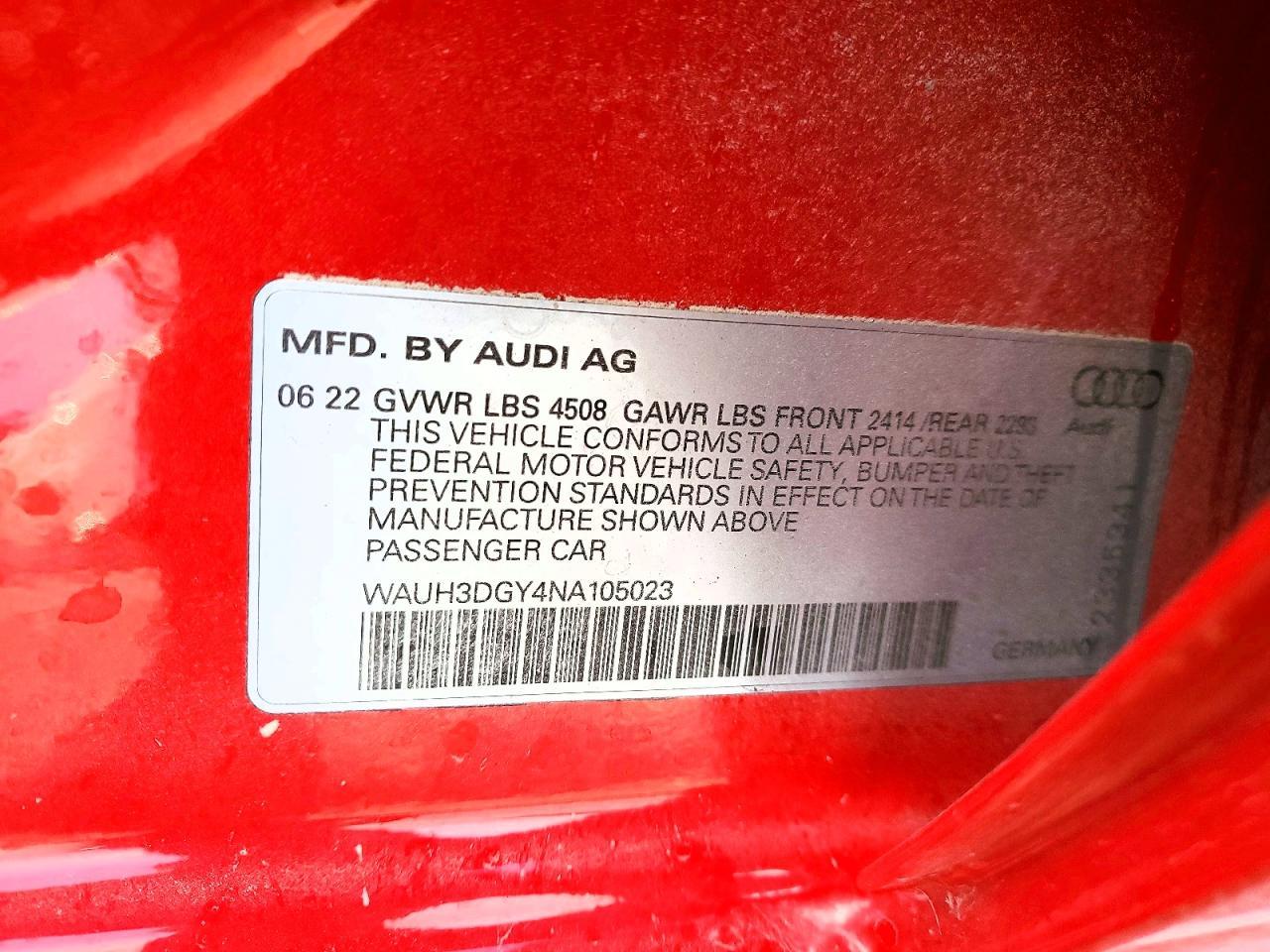 2022 AUDI S3