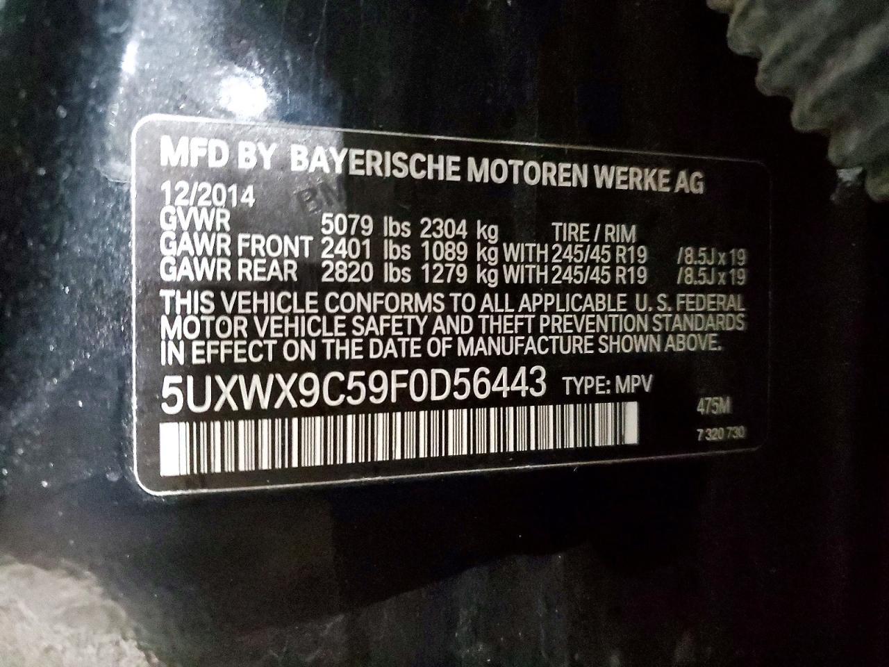 2015 BMW X3