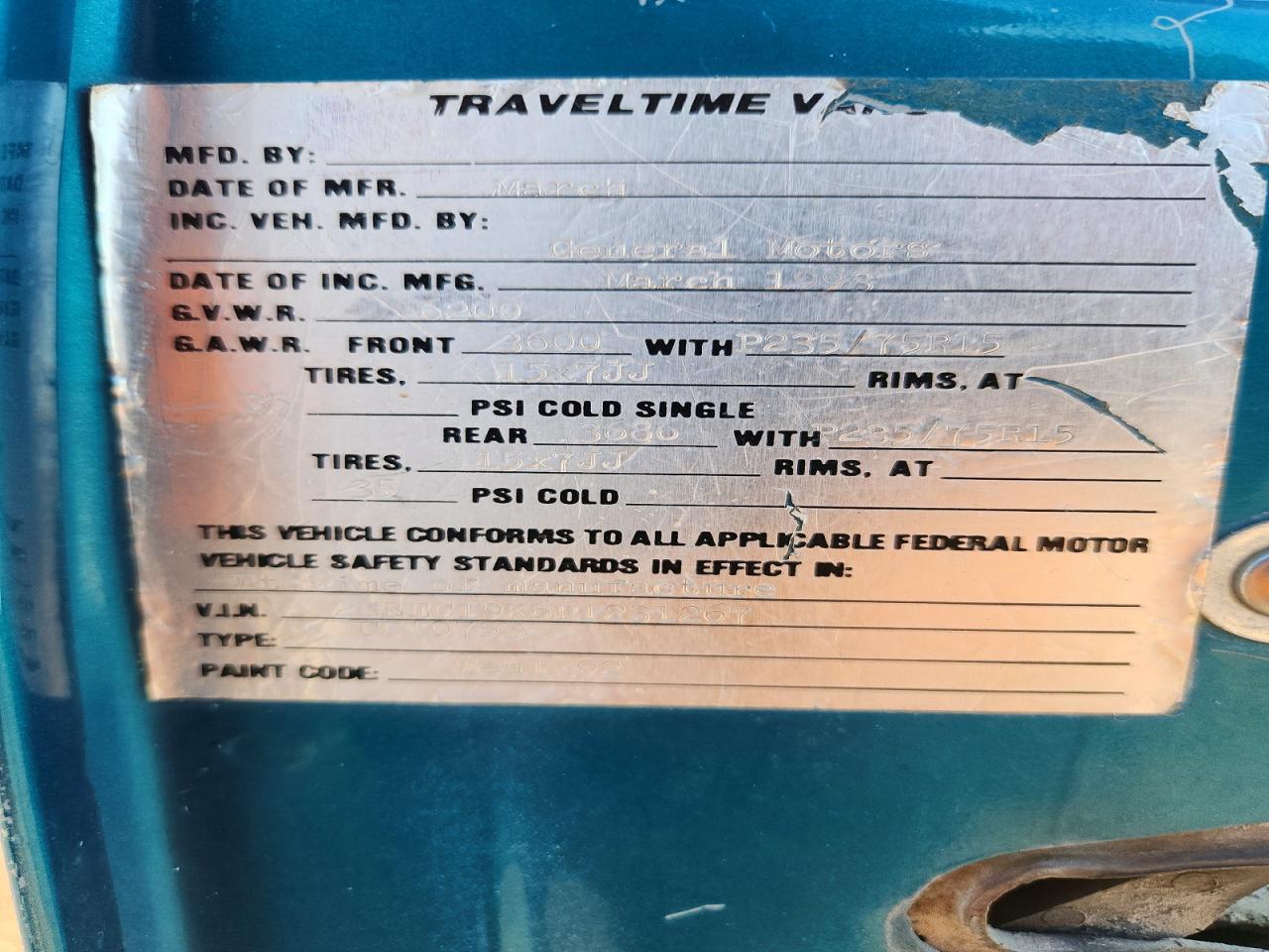 1993 CHEVROLET Gmt