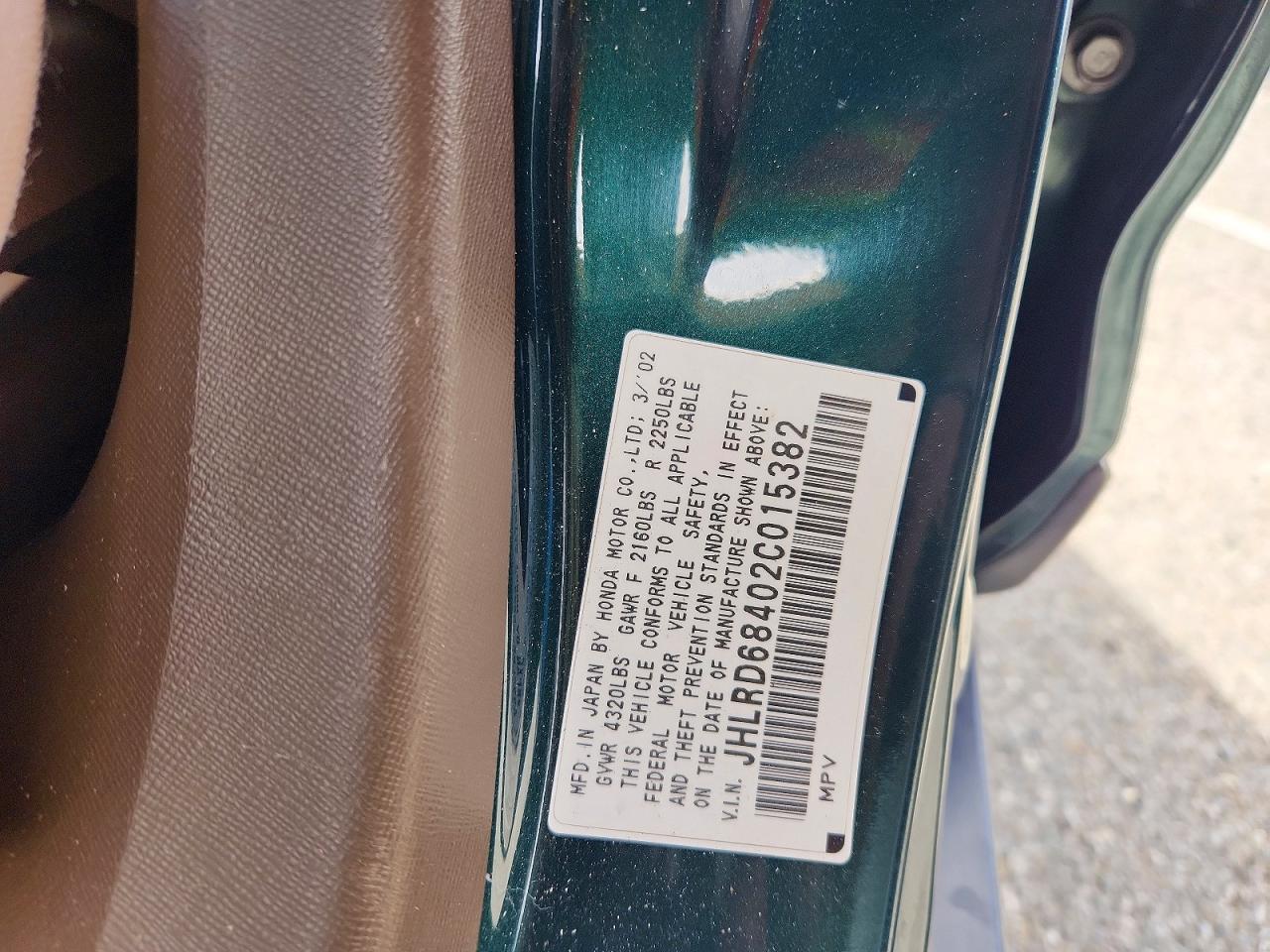 2002 HONDA CR-V
