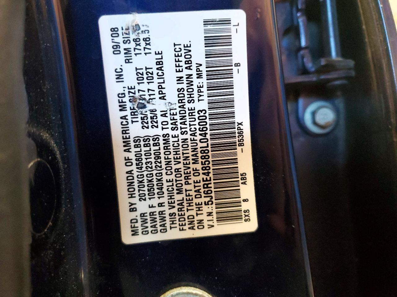 2008 HONDA CR-V