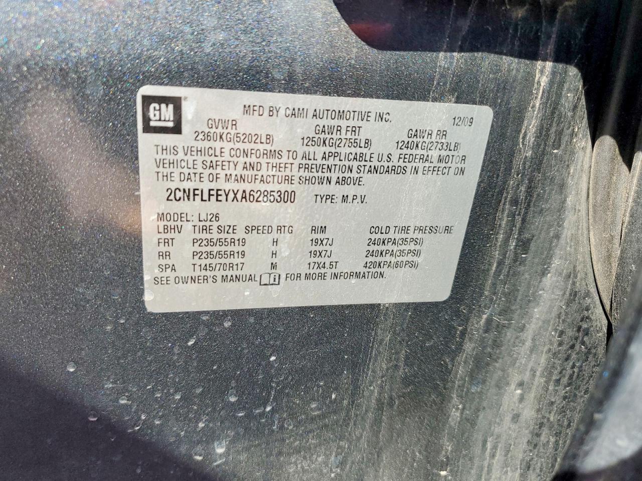 2010 CHEVROLET EQUINOX