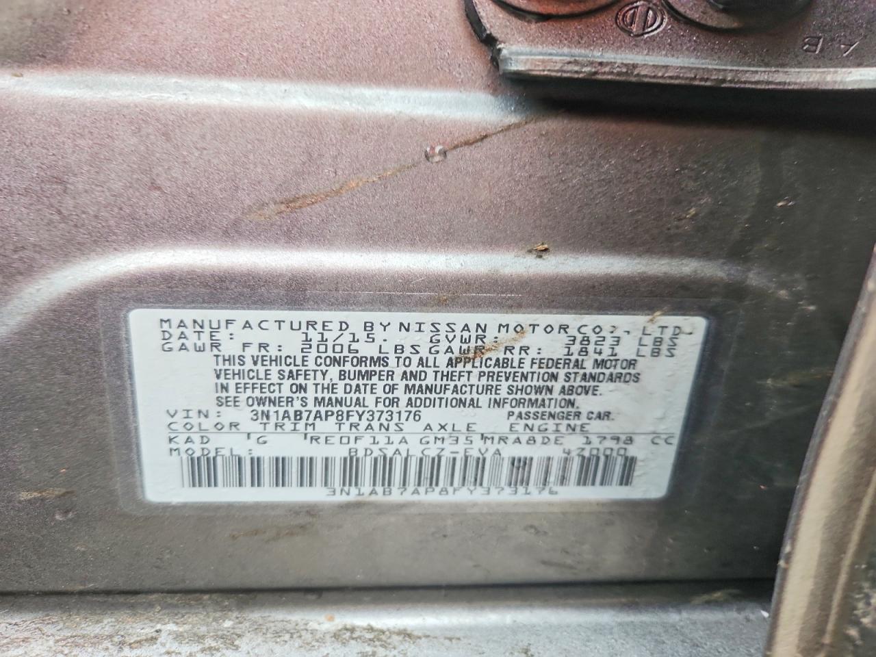 2015 NISSAN SENTRA