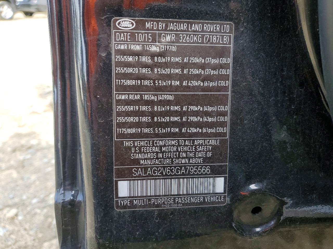 2016 LAND ROVER LR4