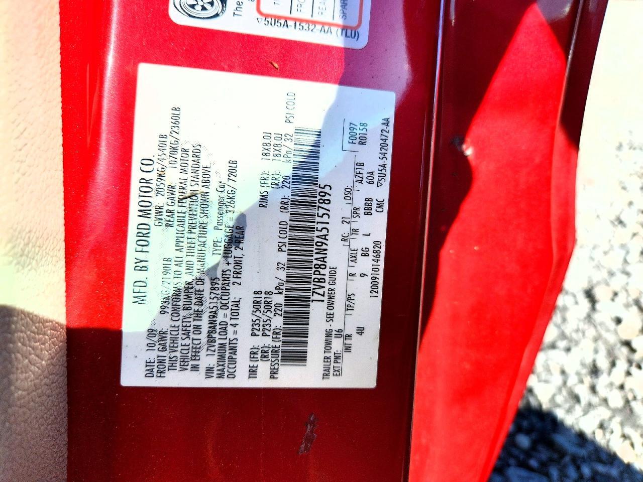 2010 FORD MUSTANG