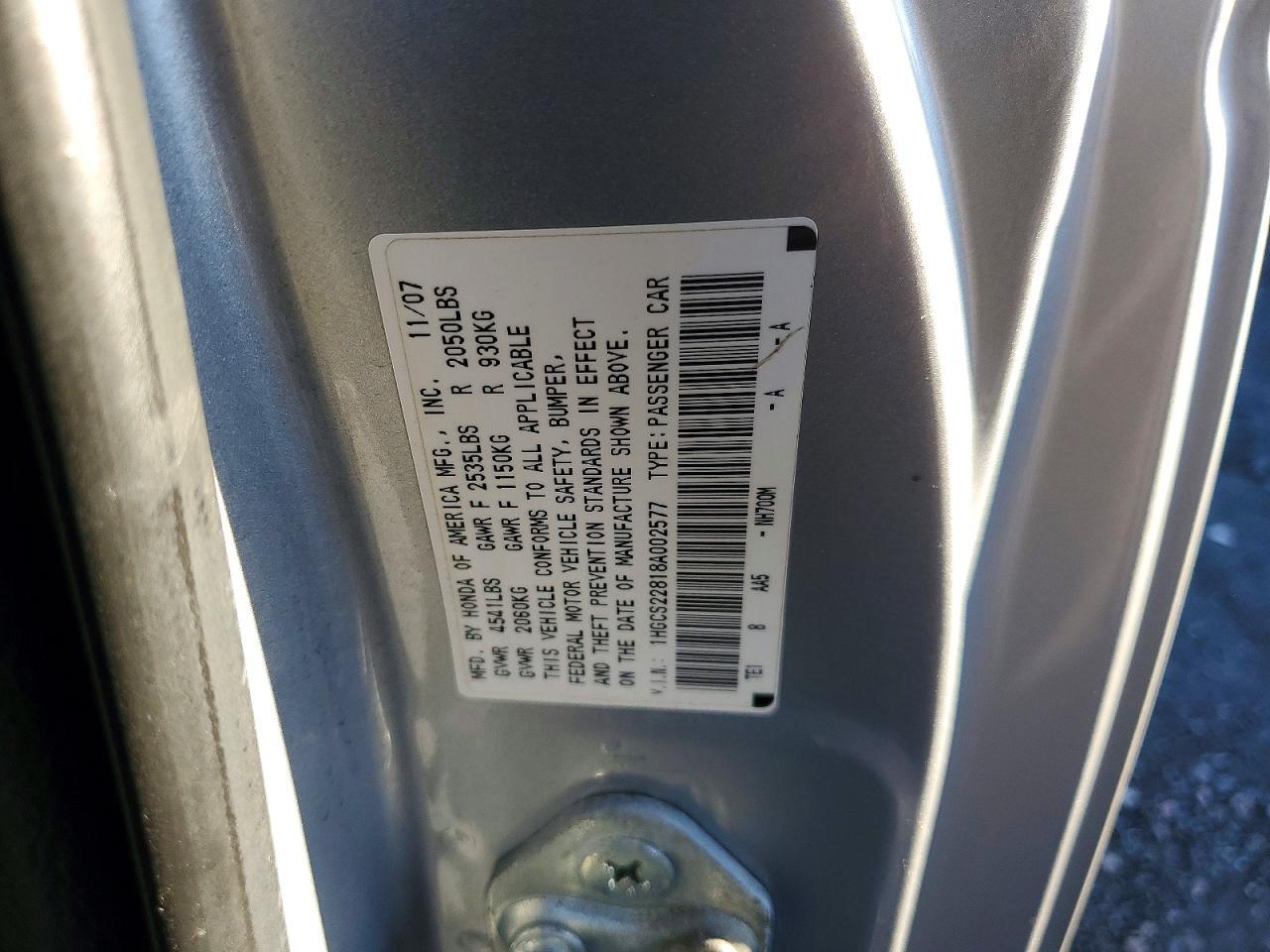 2008 HONDA ACCORD