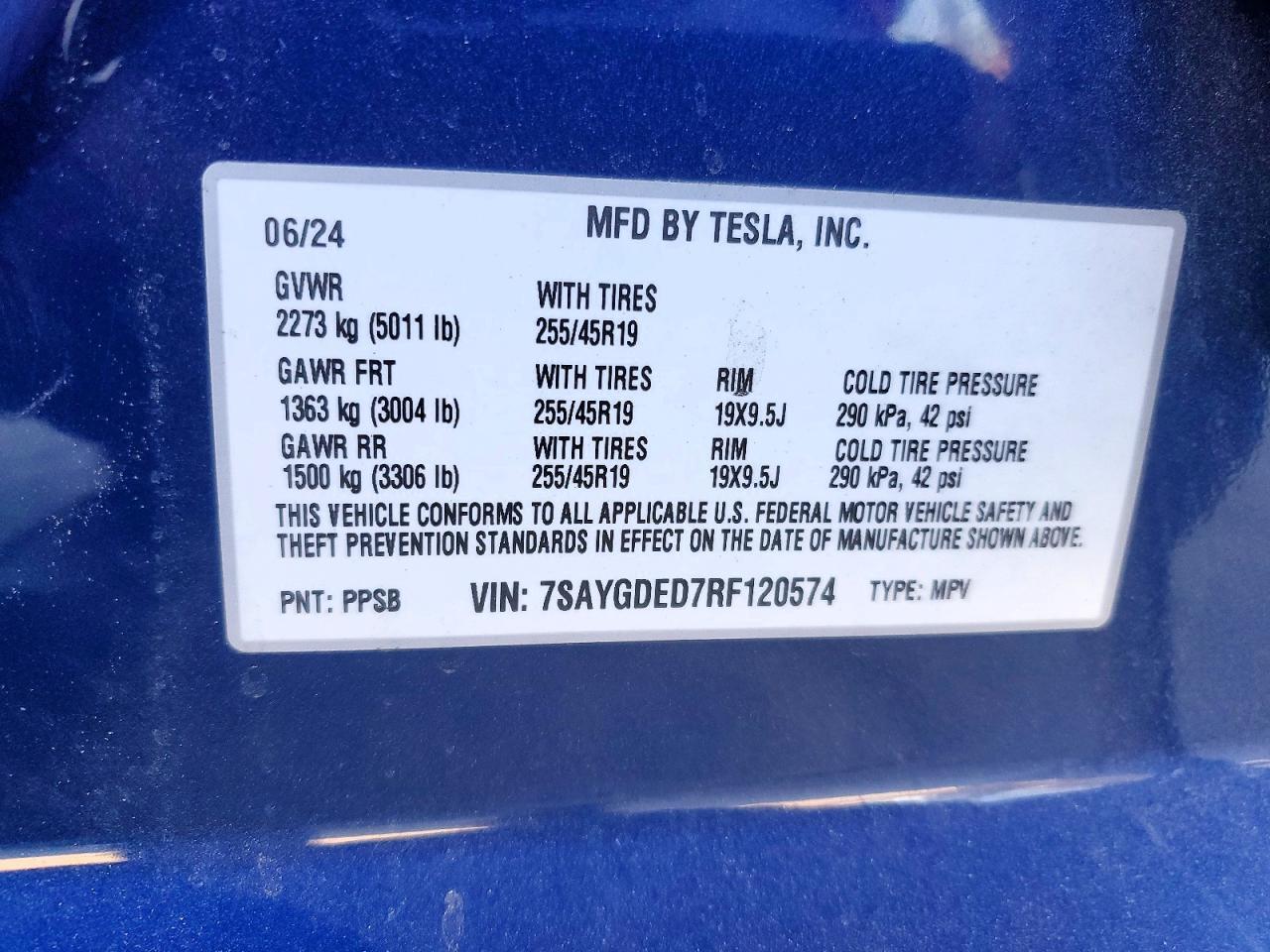 2024 TESLA MODEL Y