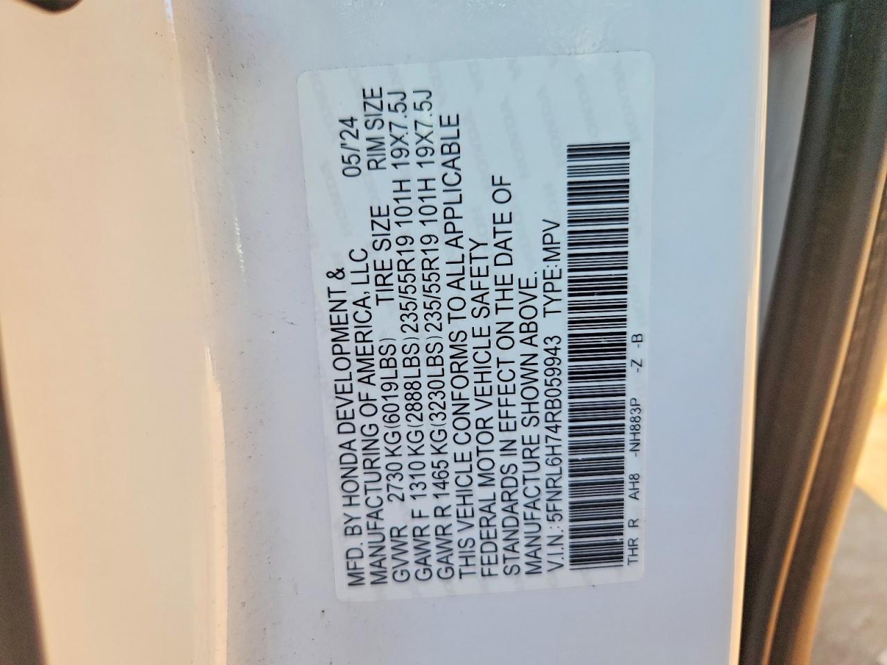 2024 HONDA ODYSSEY