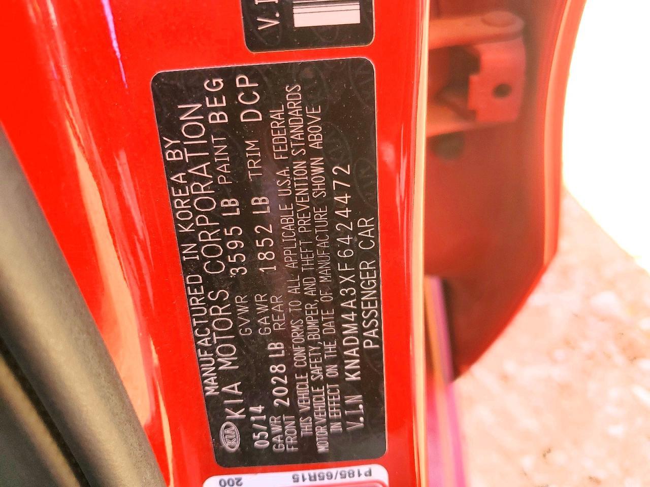 2015 KIA RIO
