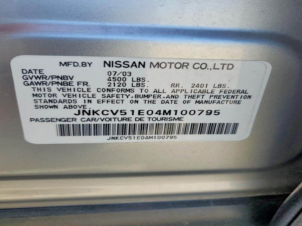 2004 INFINITI G35