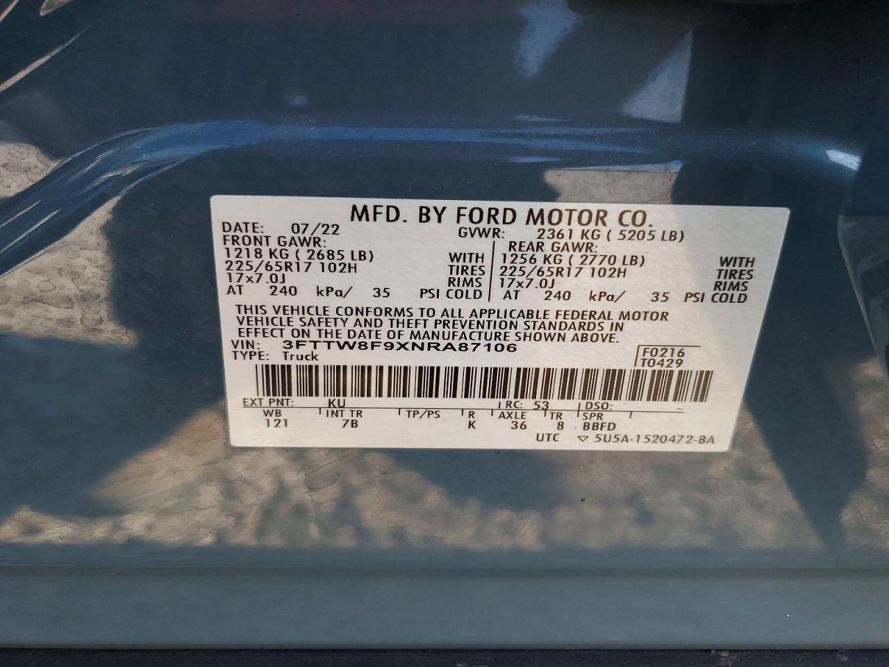 2022 FORD Maverick