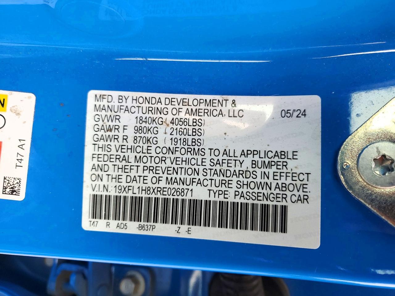 2024 HONDA CIVIC