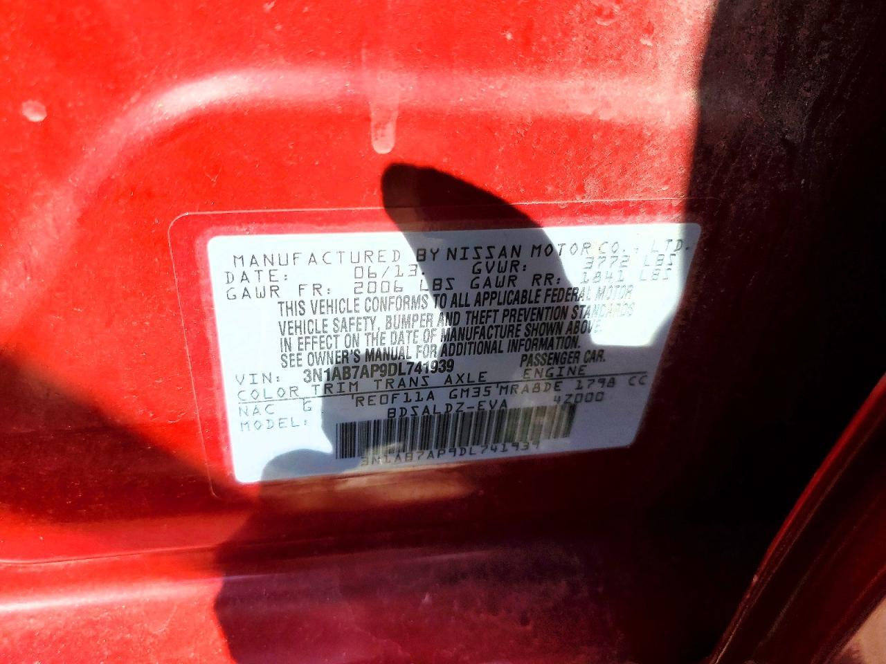 2013 NISSAN SENTRA
