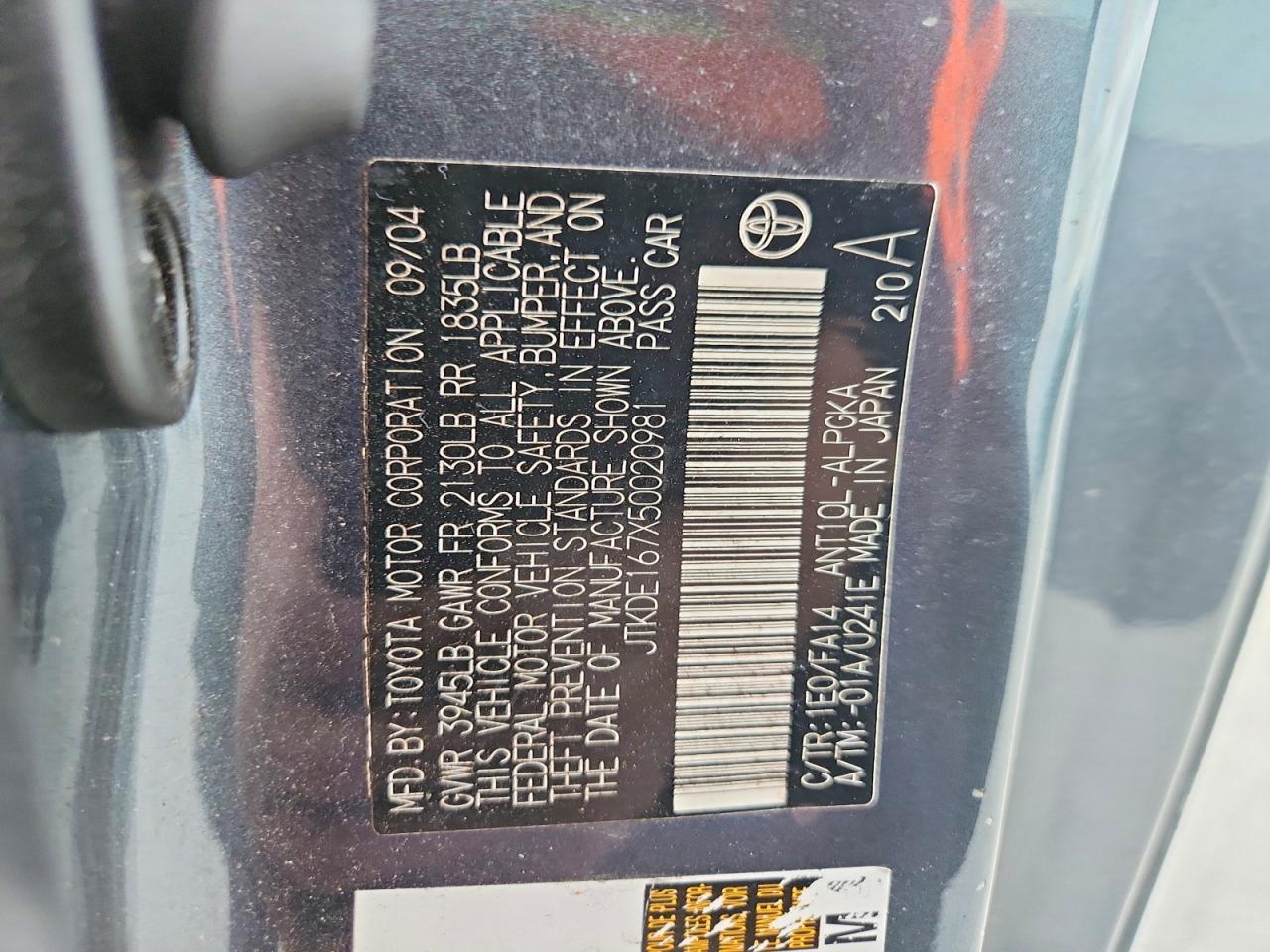 2005 SCION TC