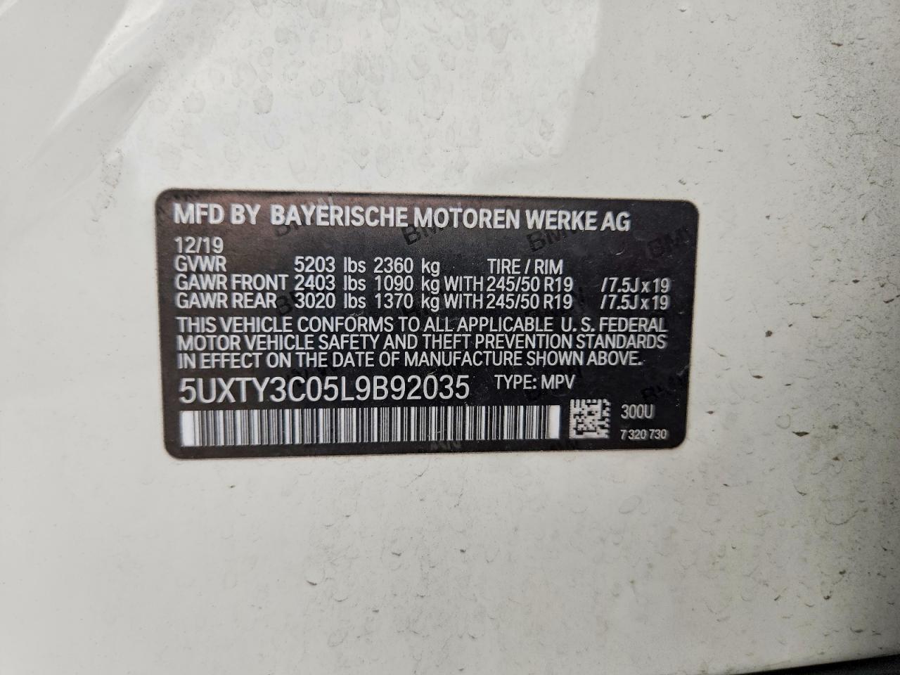 2020 BMW X3