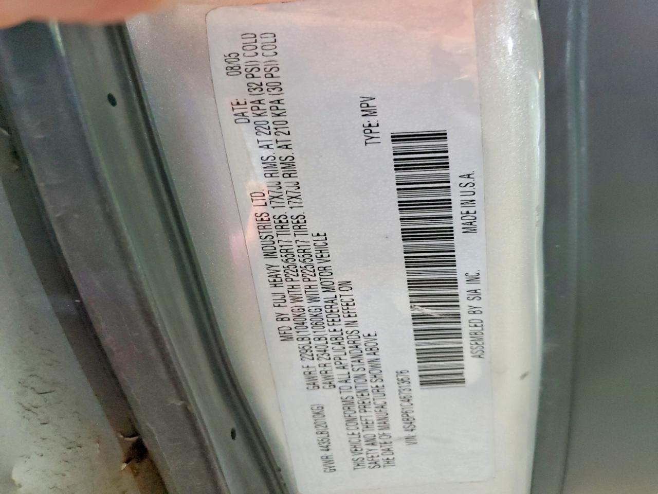 2006 SUBARU Legacy