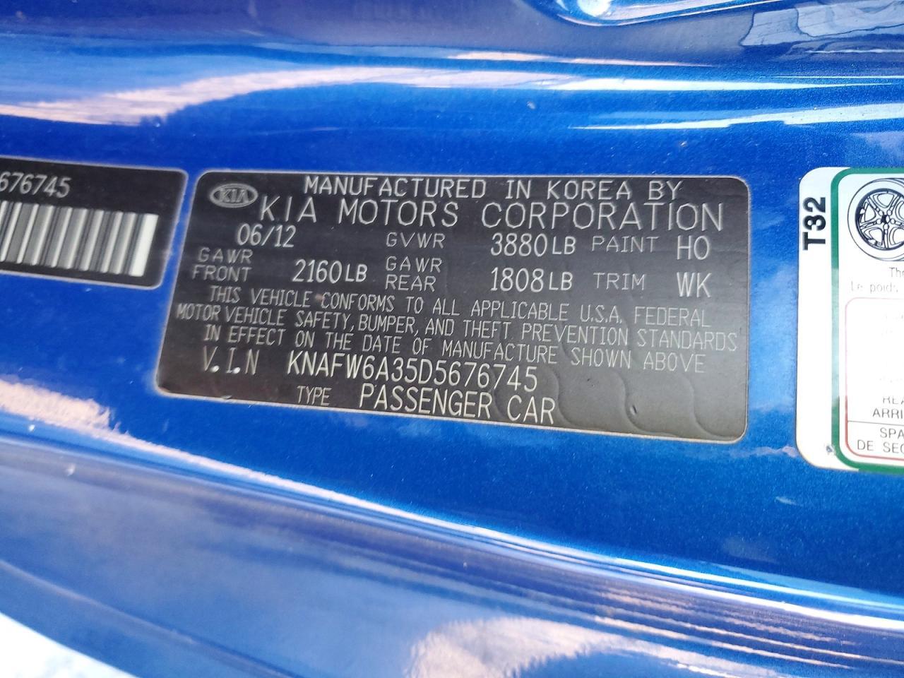 2013 KIA FORTE