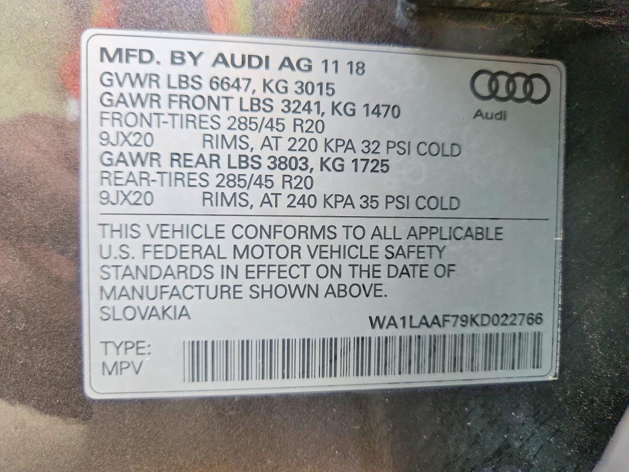 2019 AUDI Q7