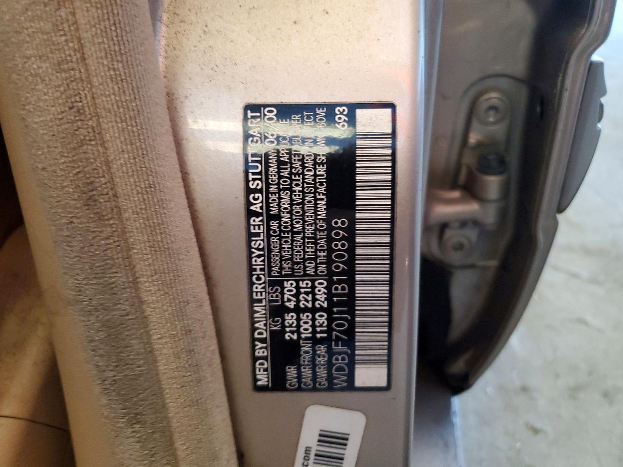 2001 MERCEDES-BENZ E-Class