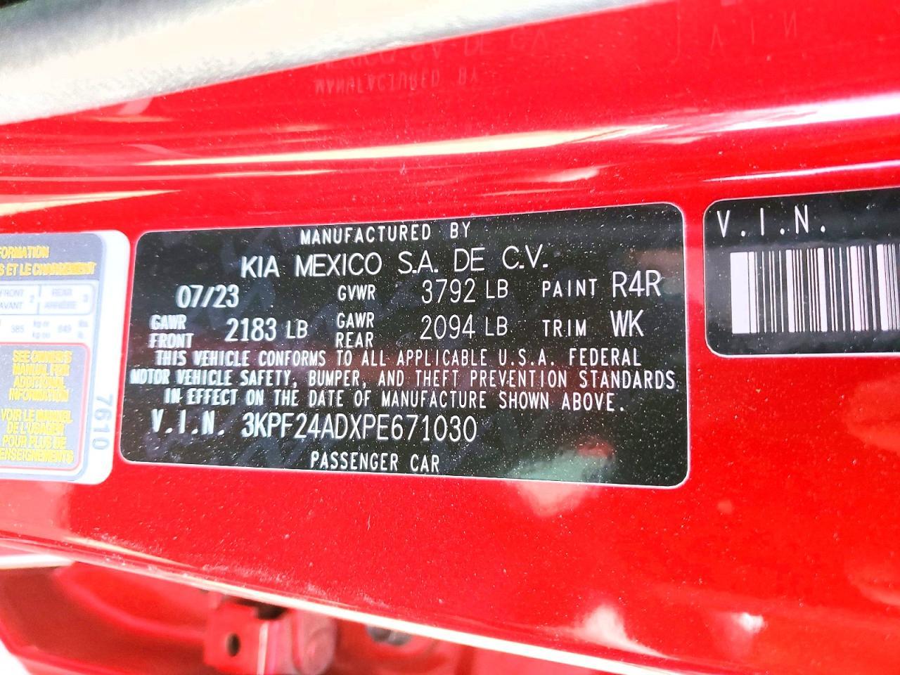 2023 KIA FORTE