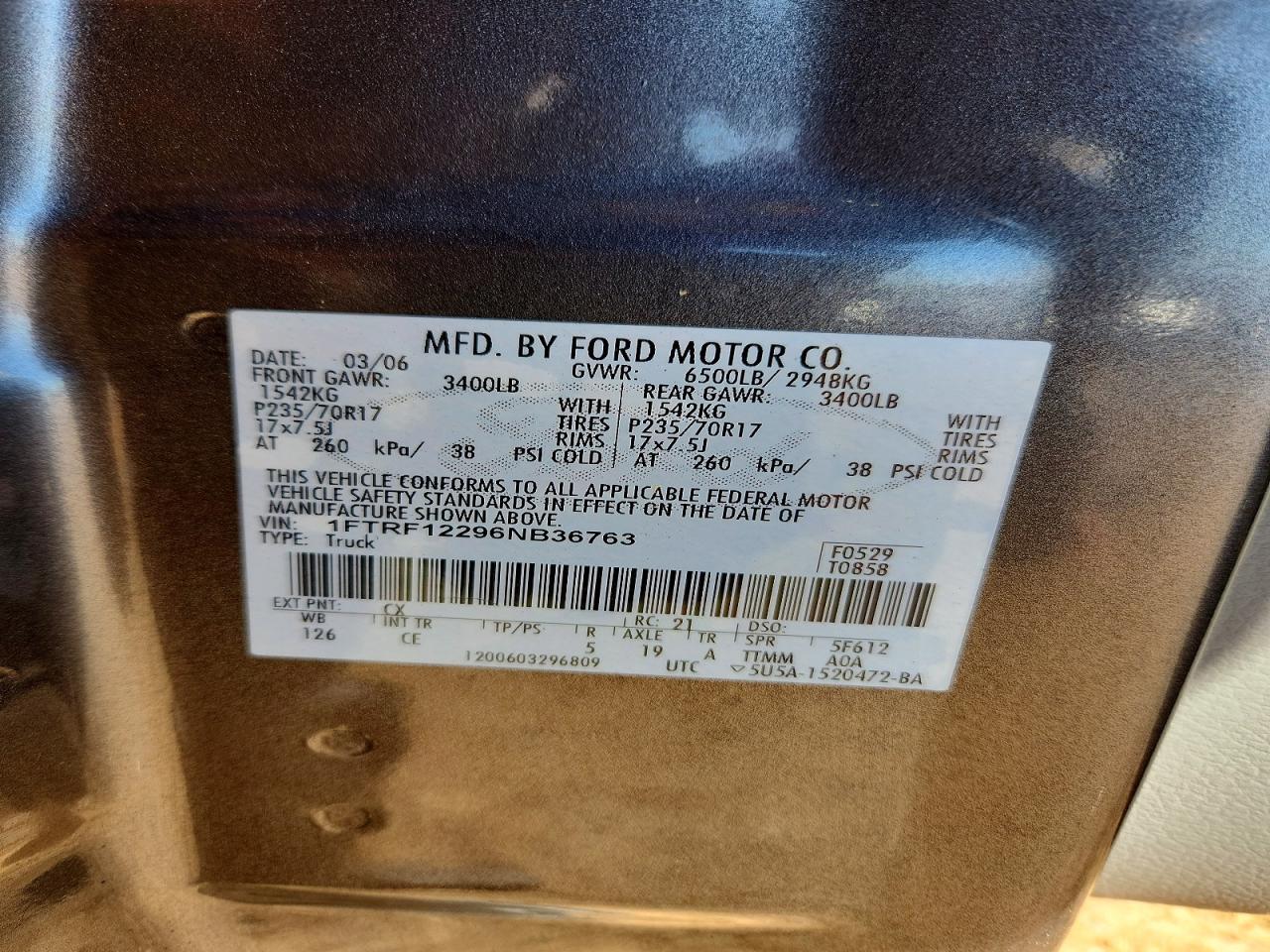 2006 FORD F-150 Lightning