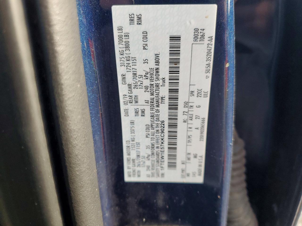 2019 FORD F-150
