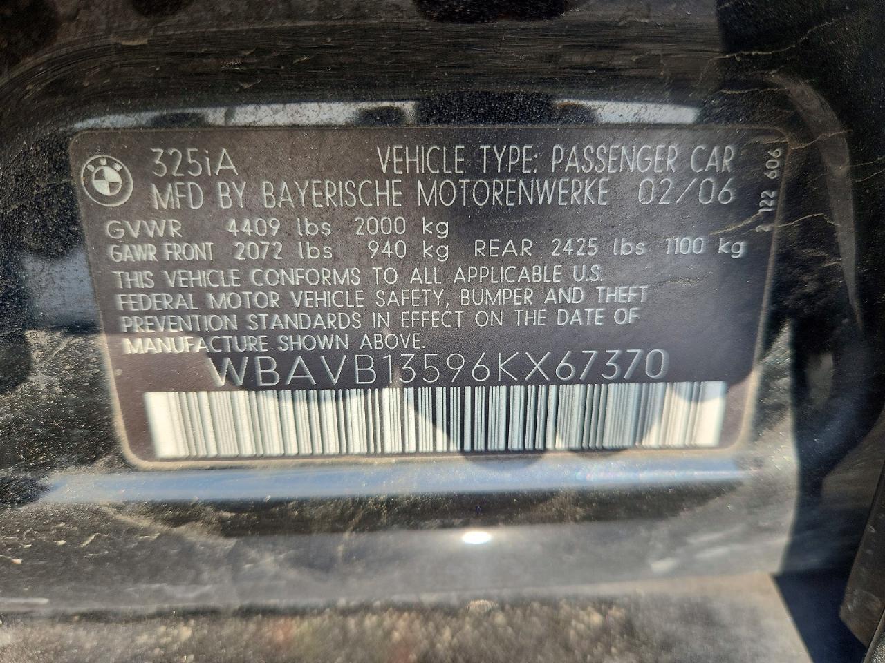 2006 BMW 3 SERIES