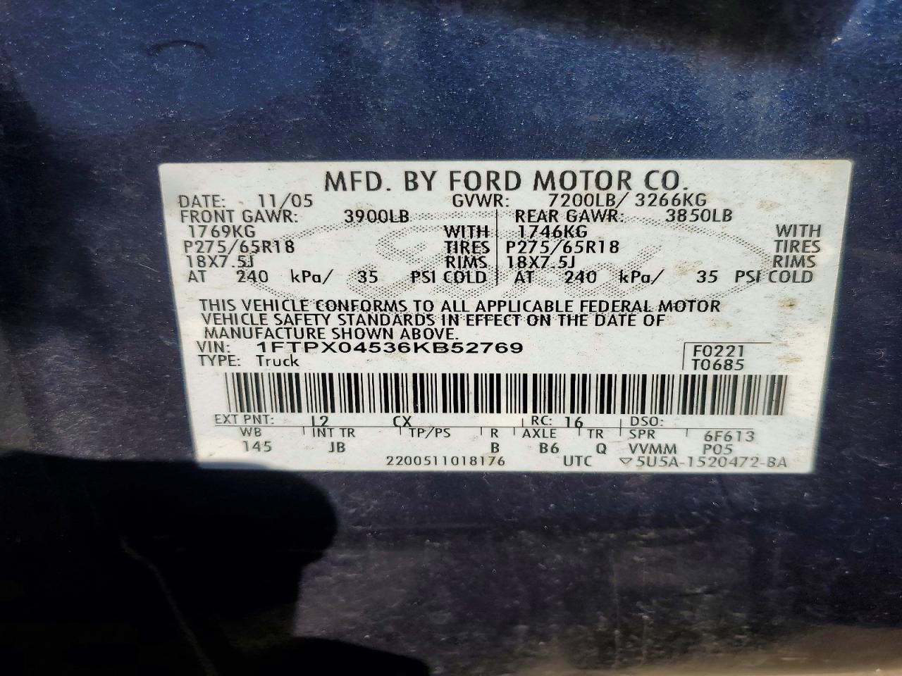 2006 FORD F-150 Lightning
