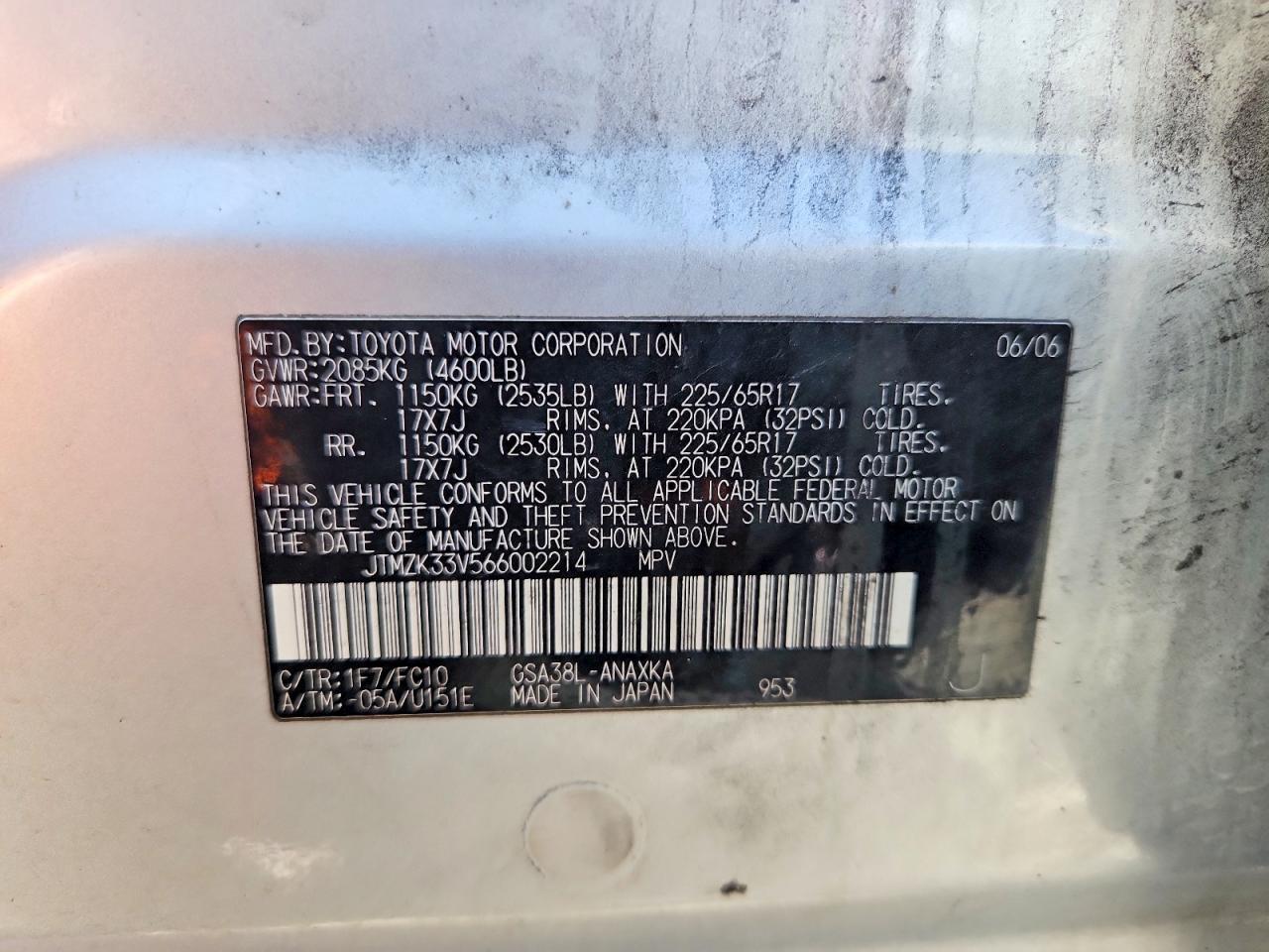 2006 TOYOTA RAV4