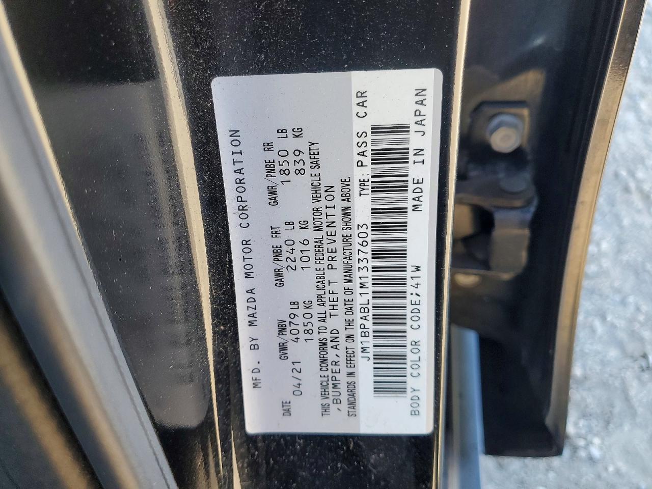 2021 MAZDA 3
