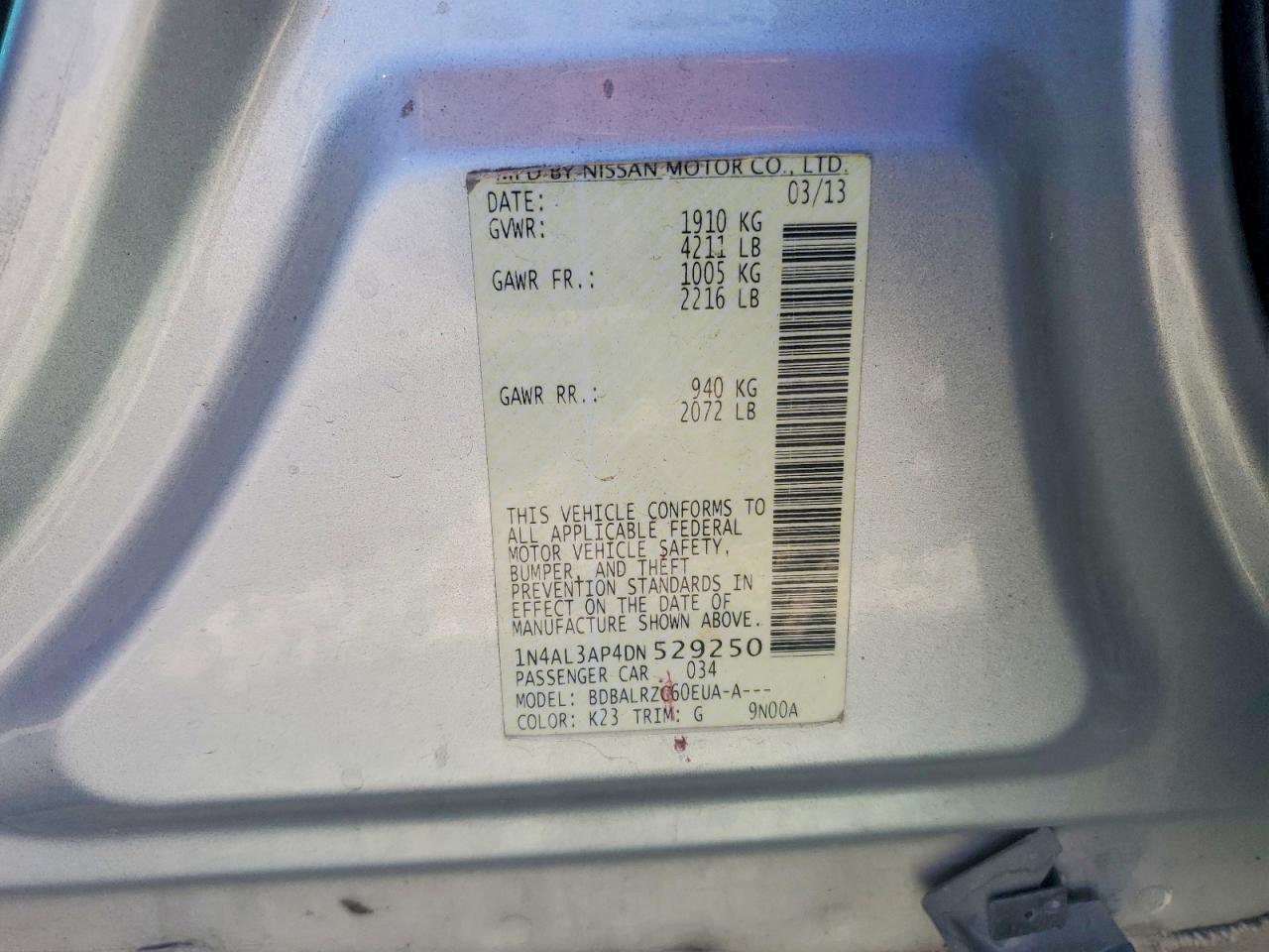 2013 NISSAN ALTIMA