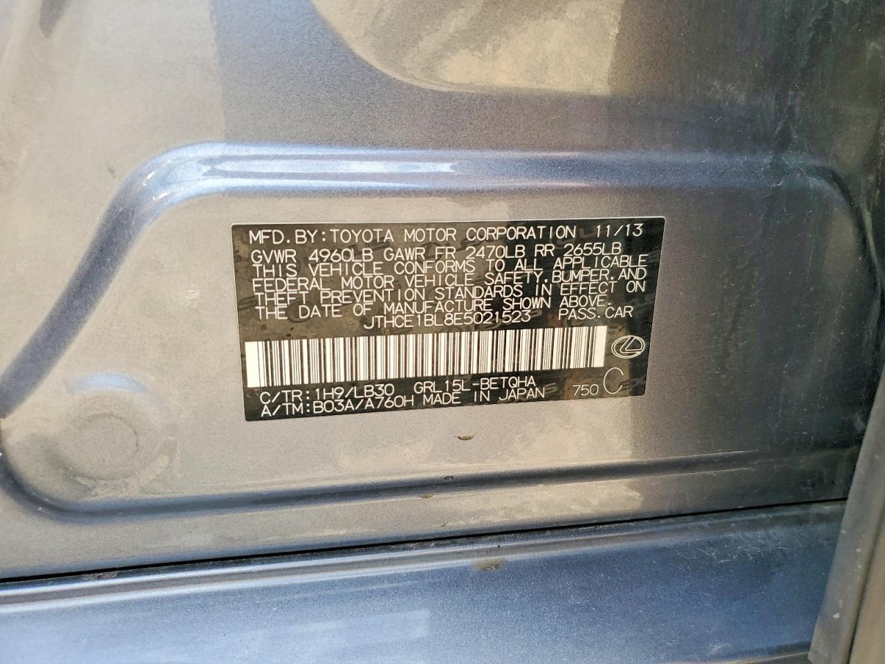 2014 LEXUS GS 350