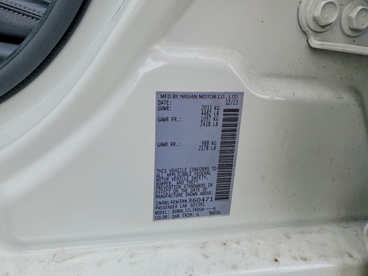 2024 NISSAN ALTIMA