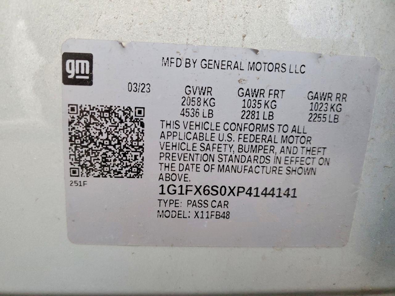 2023 CHEVROLET Bolt EV