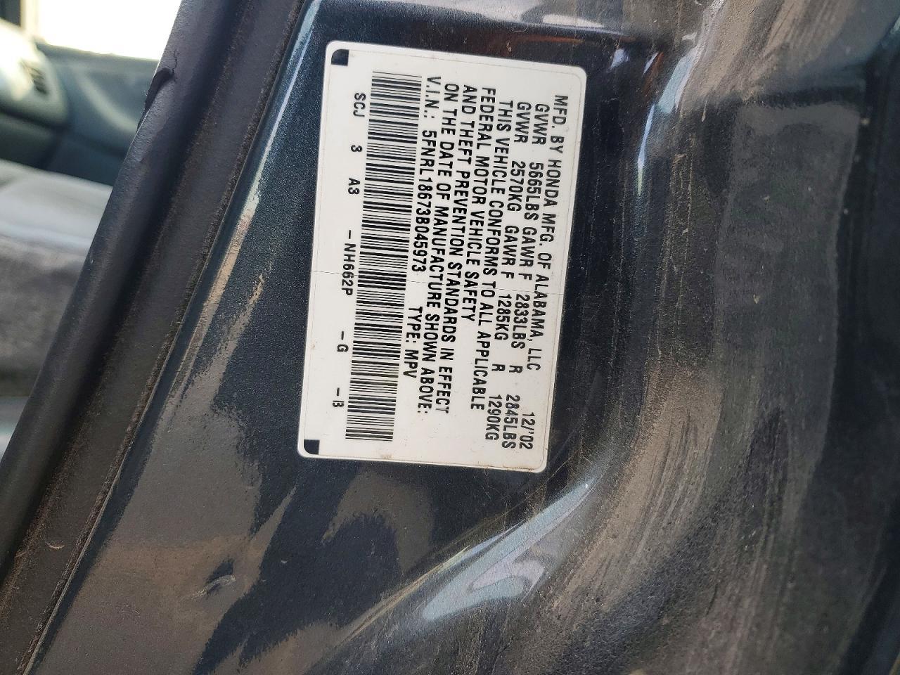 2003 HONDA ODYSSEY