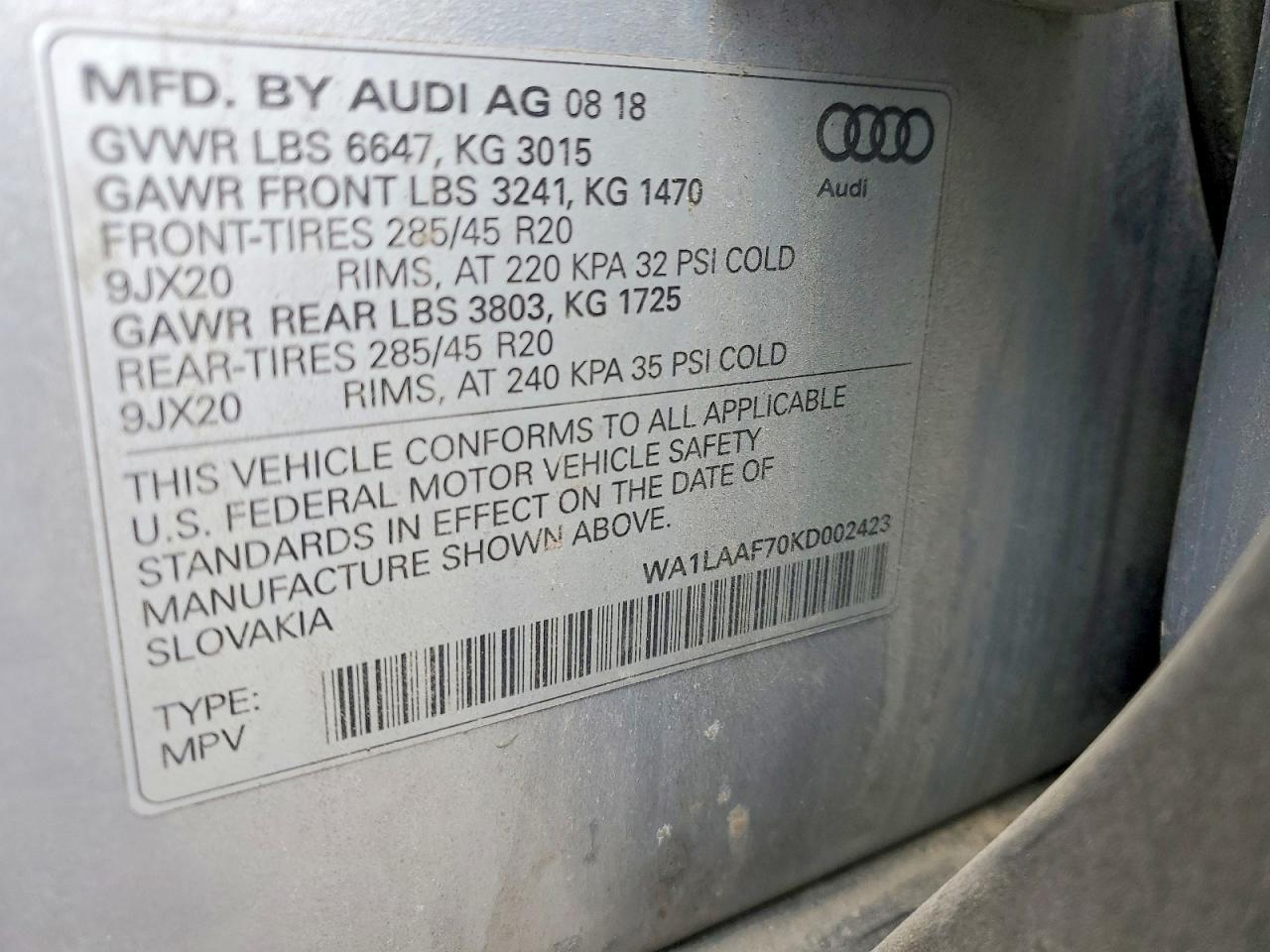 2019 AUDI Q7