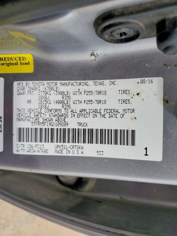 2016 TOYOTA TUNDRA