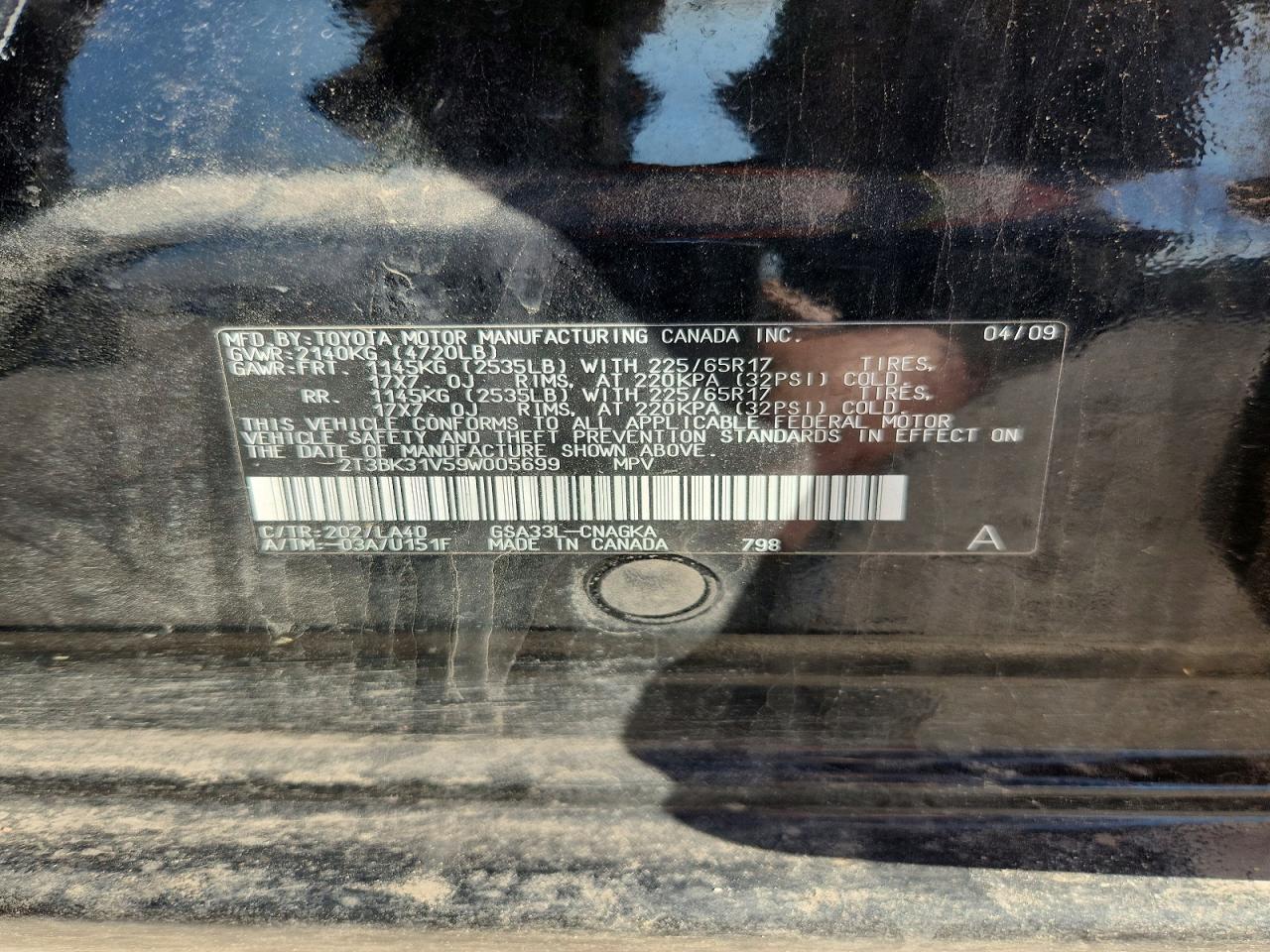2009 TOYOTA RAV4