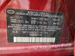2012 HYUNDAI SONATA
