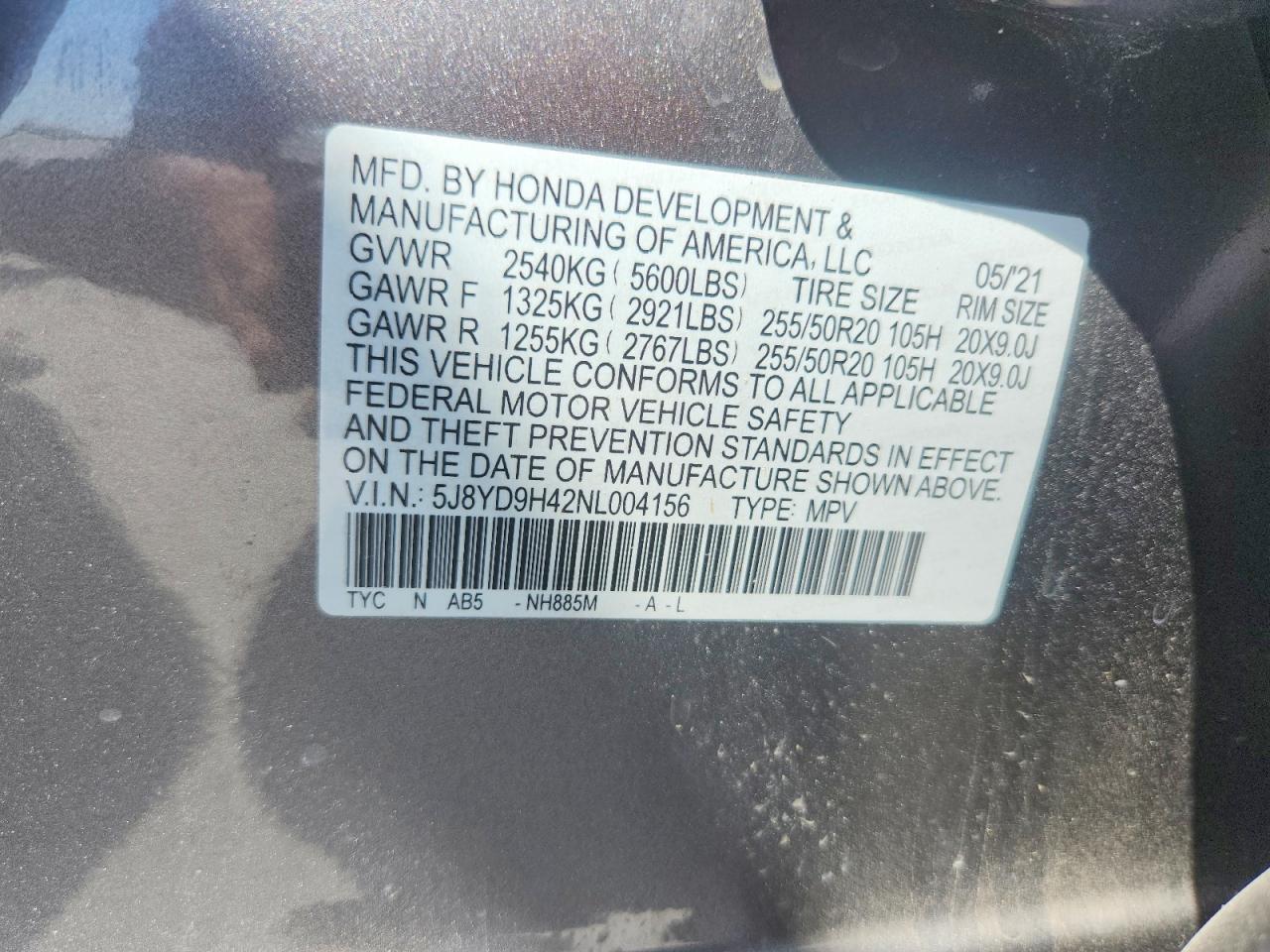 2022 ACURA MDX