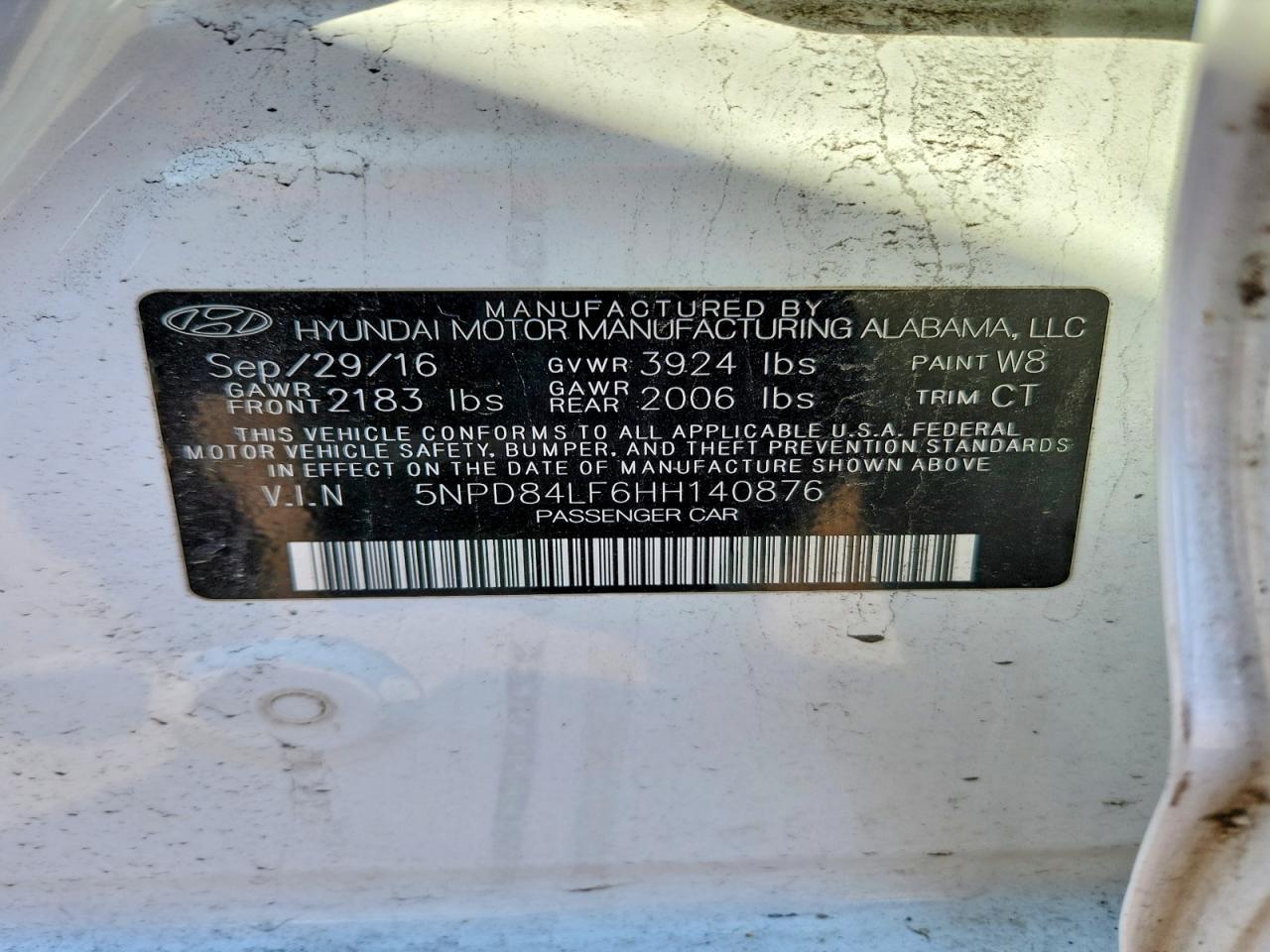 2017 HYUNDAI ELANTRA