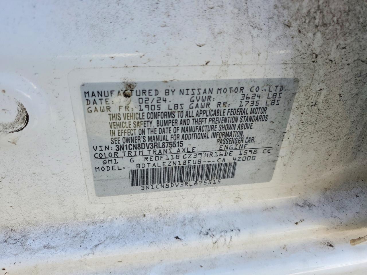 2024 NISSAN VERSA