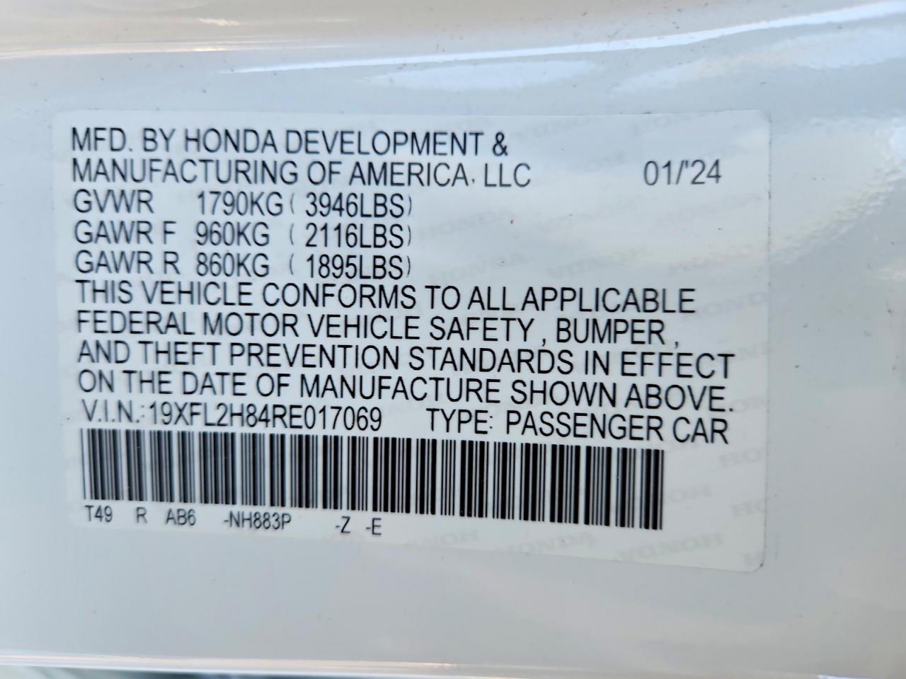 2024 HONDA CIVIC