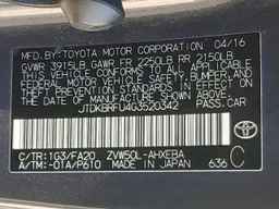 2016 TOYOTA PRIUS