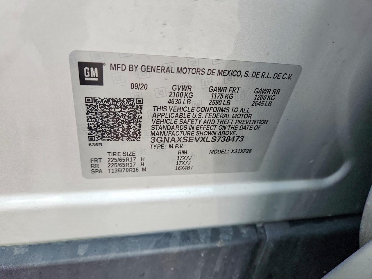 2020 CHEVROLET EQUINOX