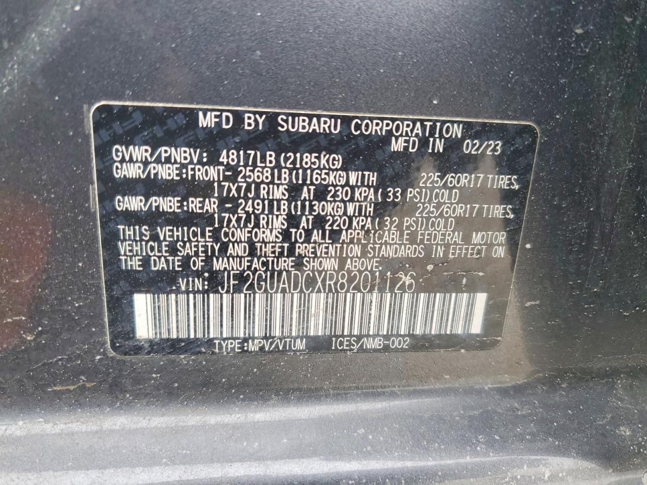 2024 SUBARU Crosstrek